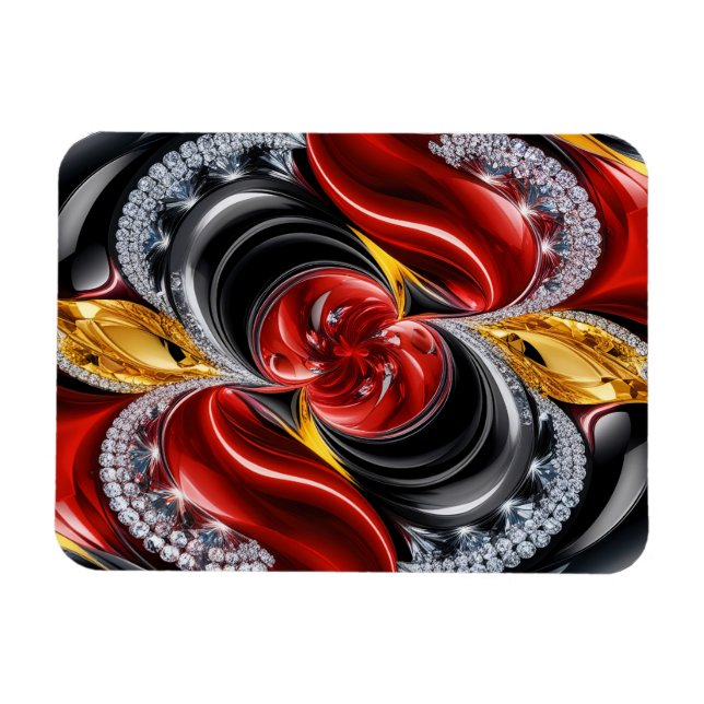 Imán fotográfico flexible con colores alemanes (Horizontal)