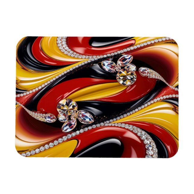 Imán fotográfico flexible con colores belgas (Horizontal)