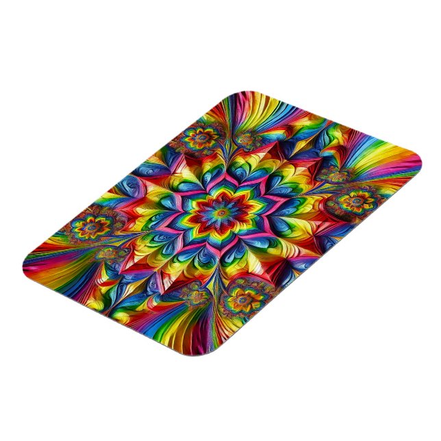 Imán fotográfico flexible con colores LGBTQ (Lado Izquierdo)