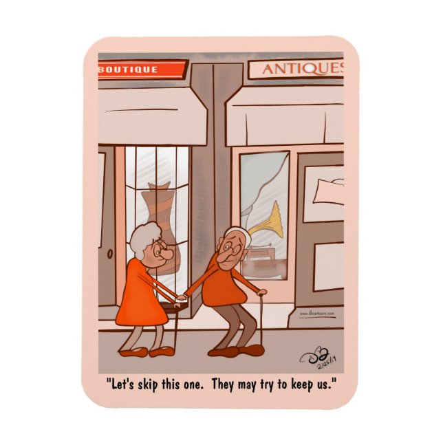 Imán fotográfico flexible de antigüedades (Vertical)