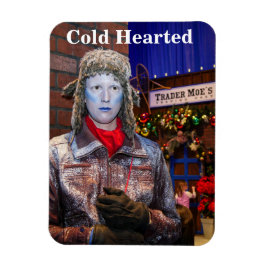 Imán fotográfico flexible de corazón frío