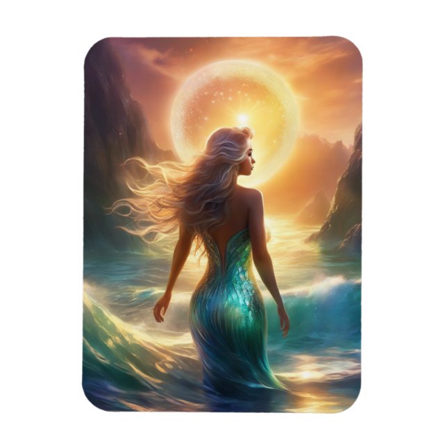 Imán fotográfico flexible de sirenas (Vertical)