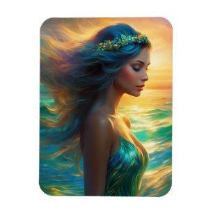 Imán fotográfico flexible de sirenas