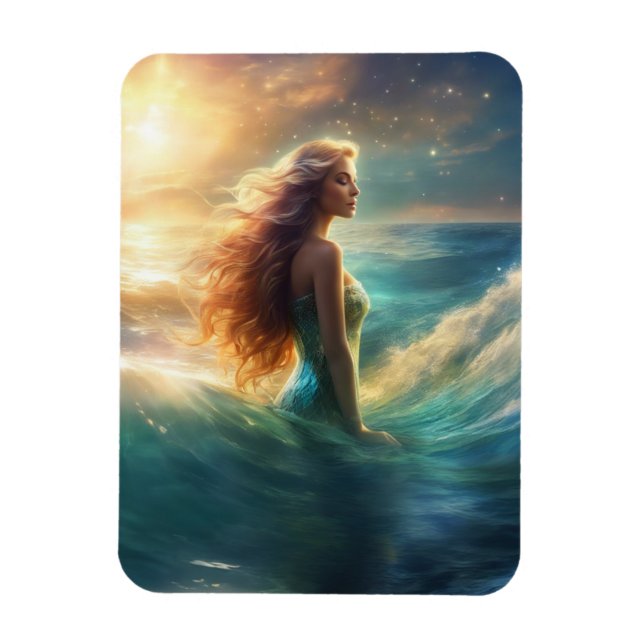 Imán fotográfico flexible de sirenas (Vertical)