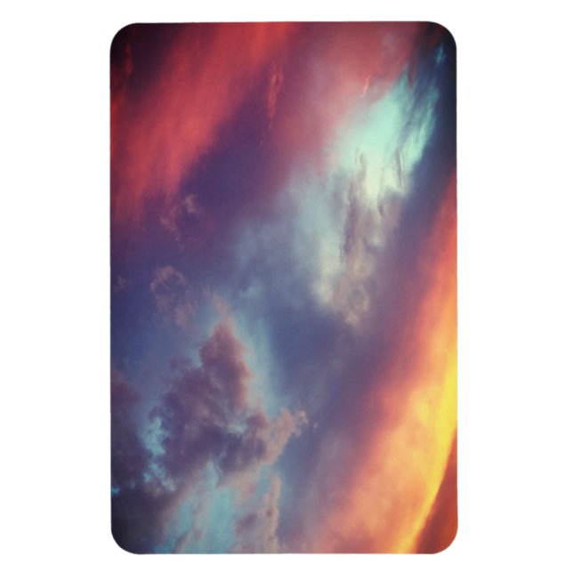 Imán fotográfico flexible de Sunset asombroso (Vertical)