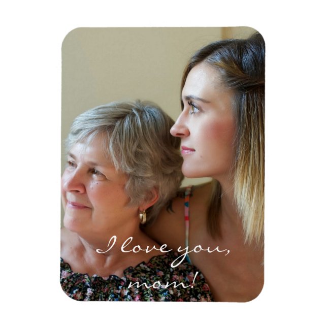 Imán Fotográfico Flexible personalizado Para Mamá  (Vertical)