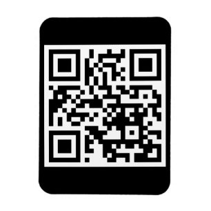 Imán fotográfico flexible sólo con código QR