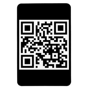 Imán fotográfico flexible sólo con código QR