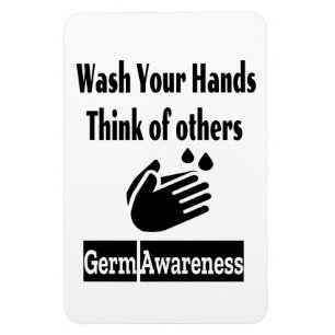 Imán fotográfico Germ Awareness 4"x6"