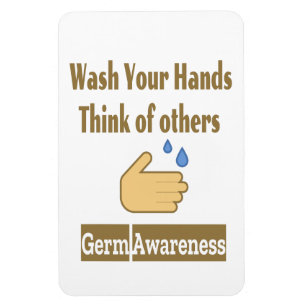 Imán fotográfico Germ Awareness 4"x6"