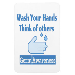 Imán fotográfico Germ Awareness 4"x6"