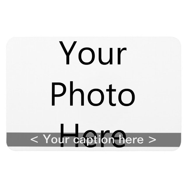 Imán fotográfico horizontal de 6"x4" (texto blanco (Horizontal)
