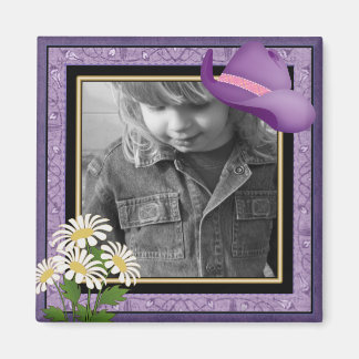 Imán fotográfico personalizable Niña