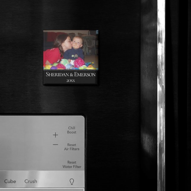Imán fotográfico personalizado | Año de nombre Min (Subido por el creador)
