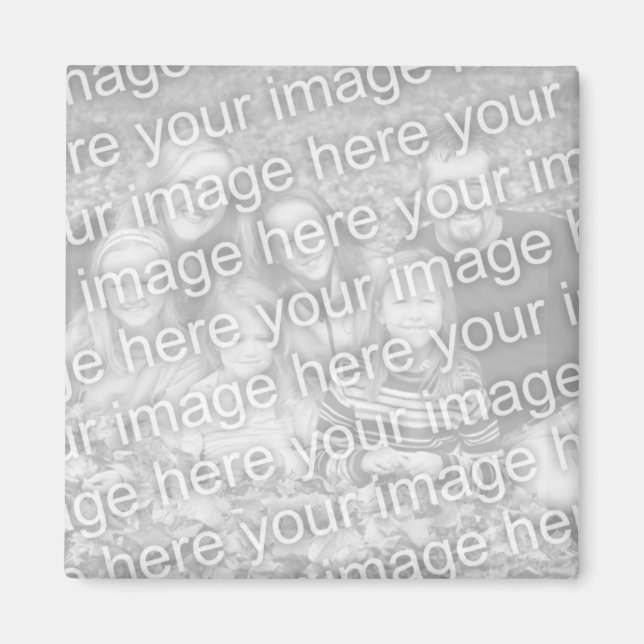 imán fotográfico personalizado con la imagen (Frente)