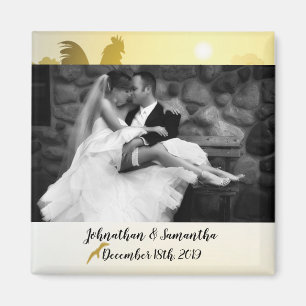 Imán fotográfico personalizado Cuenta de granjas s