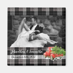 Imán fotográfico personalizado XMAS Camión Baffalo