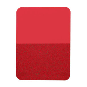 Imán fotográfico rojo de dos tonos medio y medio (