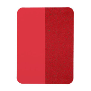 Imán fotográfico rojo dividido verticalmente - Per