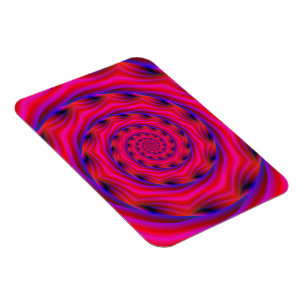 Imán fotográfico Violeta y Espiral azul