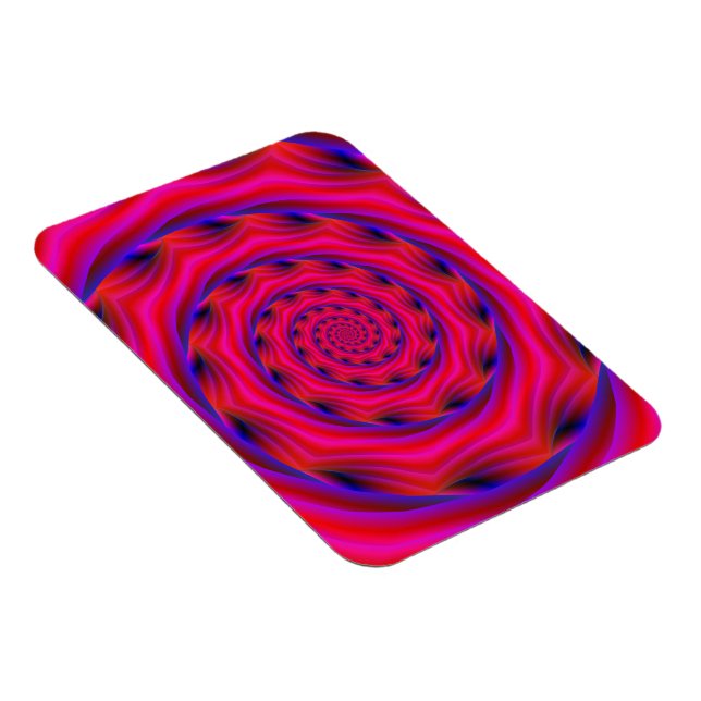 Imán fotográfico Violeta y Espiral azul (Lado Derecho)