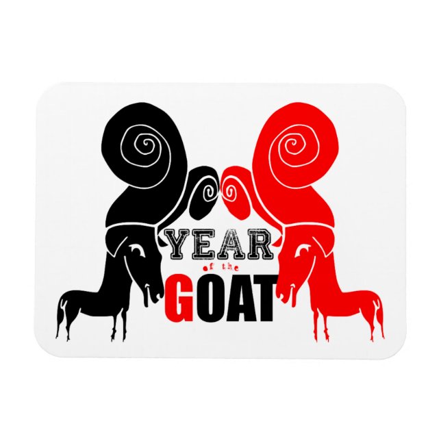 Imán fotográfico Zodiac de doble vaina de año chin (Horizontal)