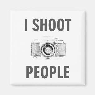Imán fotógrafo de cámara de fotos de texto divertido pa