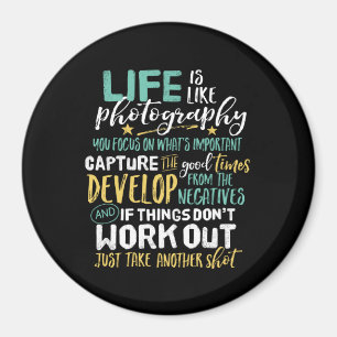 Imán Fotógrafo de citas de vida de fotografía inspirado