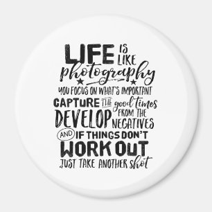 Imán Fotógrafo de citas de vida inspiradora