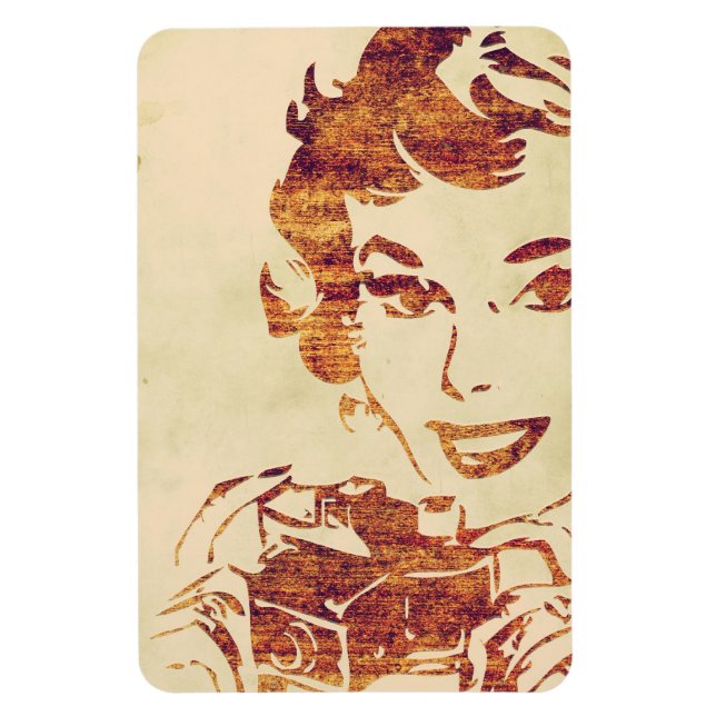 Imán Fotógrafo retro (Vertical)