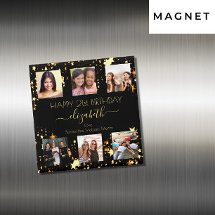 Imán Fotomontaje de fotos del personalizado de cumpleañ