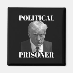 Imán Fotomug de preso Donald J. Trump negro y blanco
