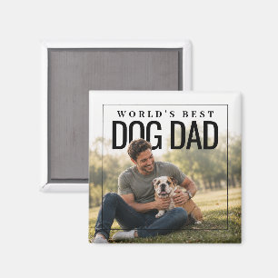 Imán FotoPop del Mejor Papá Perro del Mundo