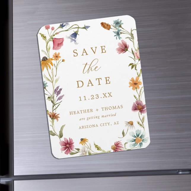 Imán Fotos con Acuarela de Flores Silvestres para Save  (Subido por el creador)