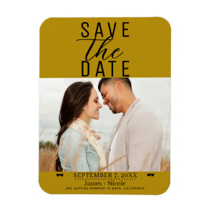 Imán Fotos de Boda para Anuncio de "Save the Date" con