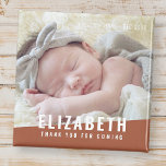 Imán Fotos de color brillante moderno de cumpleaños gra<br><div class="desc">El diseño se compone de una tipografía simple con una fuente sans serif. Añadir una foto personalizado.</div>