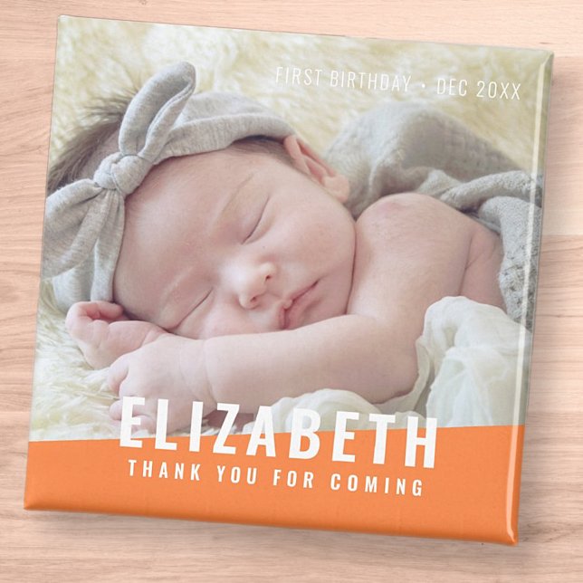 Imán Fotos de color brillante moderno de cumpleaños gra (Subido por el creador)