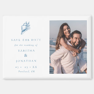 Imán Fotos de Concha Azul de Bodas de la Costa Salva la