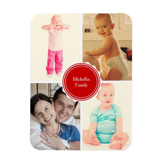 Imán Fotos de la familia favorita (Vertical)