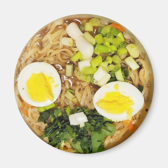 Imán Fotos de la sopa divertida de Ramen (Frente)