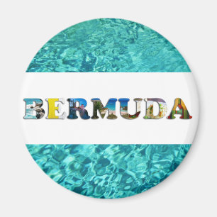 Imán Fotos de viaje de la playa tropical de Bermudas en