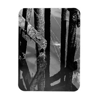 Imán Fotos de Vigas de Percebes de Muelle de Antiguo Em