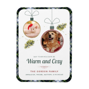 Imán Fotos del Mascota de Navidades familiares Gordon T