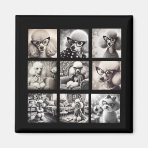 Imán Fotos divertidas de collage de 9 fotos