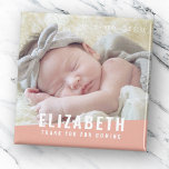 Imán Fotos en color moderno y brillante de cumpleaños<br><div class="desc">El diseño está compuesto por una tipografía simple con fuente sans serif. Agrega una foto personalizado.</div>