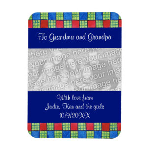 Imán Fotos familiares cargadas Fridge Magnet