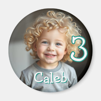 Imán Fotos, nombres y refrigerador de edad personalizad