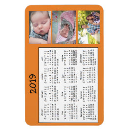 Imán Fotos personalizadas Mini Magnet Calendar 2018