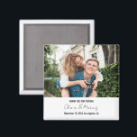 Imán Fotos personalizados Fiesta de la Boda Frigorífica<br><div class="desc">Imagen personalizado Imán de la fiesta personalizada de la boda de la nevera</div>
