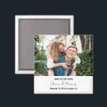 Imán Fotos personalizados Fiesta de la Boda Frigorífica<br><div class="desc">Imagen personalizado Imán de la fiesta personalizada de la boda de la nevera</div>